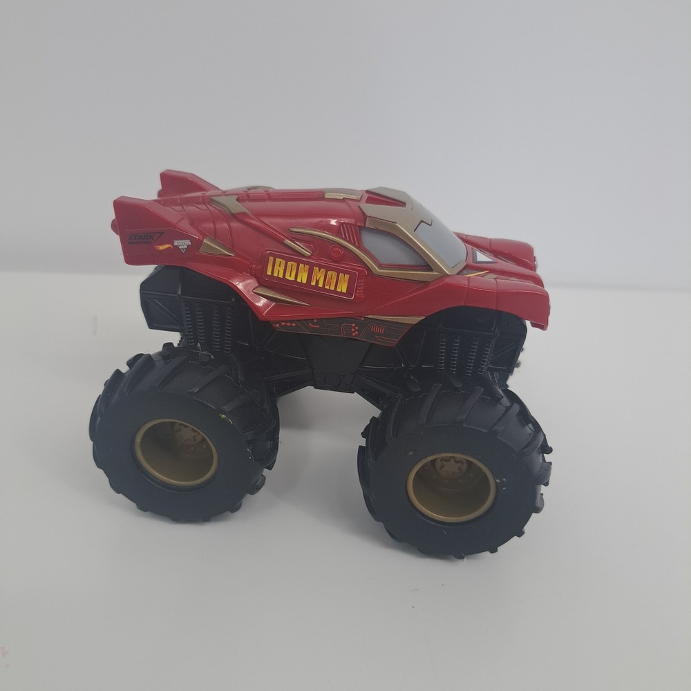 Hot Wheels Marvel Iron Man Monster Jam Truck Red Gold Stark Industries CHV22 Toy